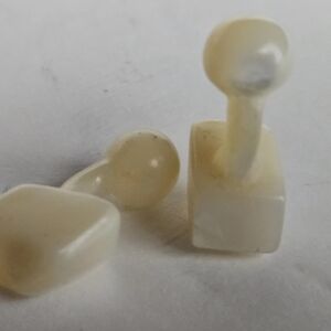 Elegant Carved Mother of Pearl Cufflinks